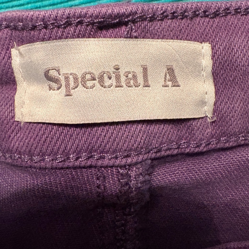Special A Women's High Rise Purple Jeans - Picture 3 of 8